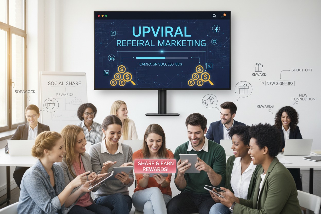 upviral referral marketing strategy