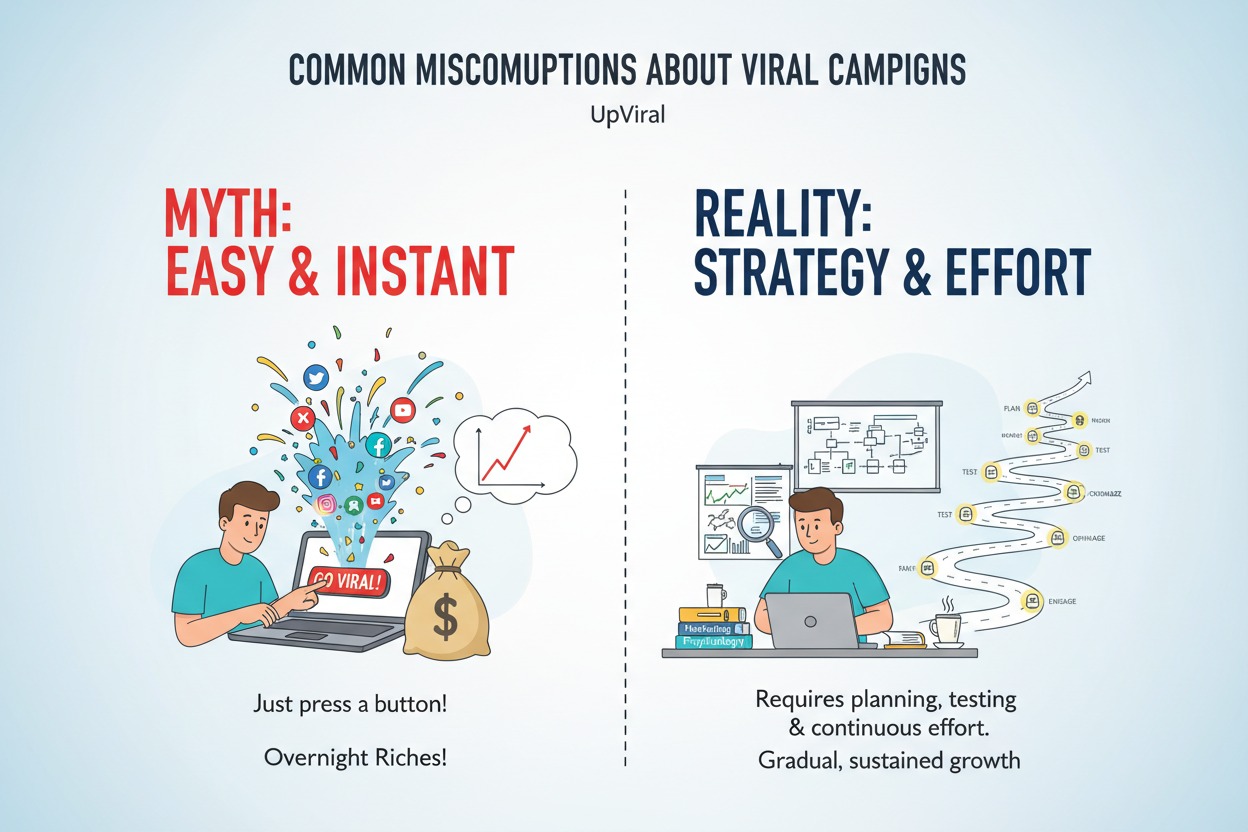 Common Misconceptions About UpViral and Viral Campaigns